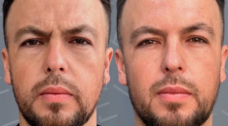 Tratamiento antiarrugas con Botox facial 1 resultado tratamiento con botox