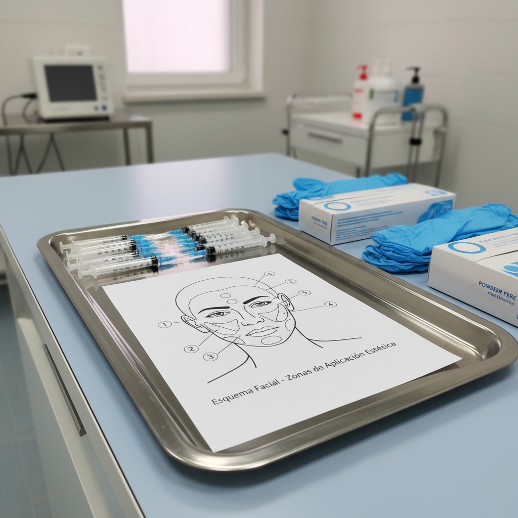 M&eacute;dico preparando jeringas para que el paciente puedes recuperar la armon&iacute;a de tu rostro este verano con tratamientos faciales seguros