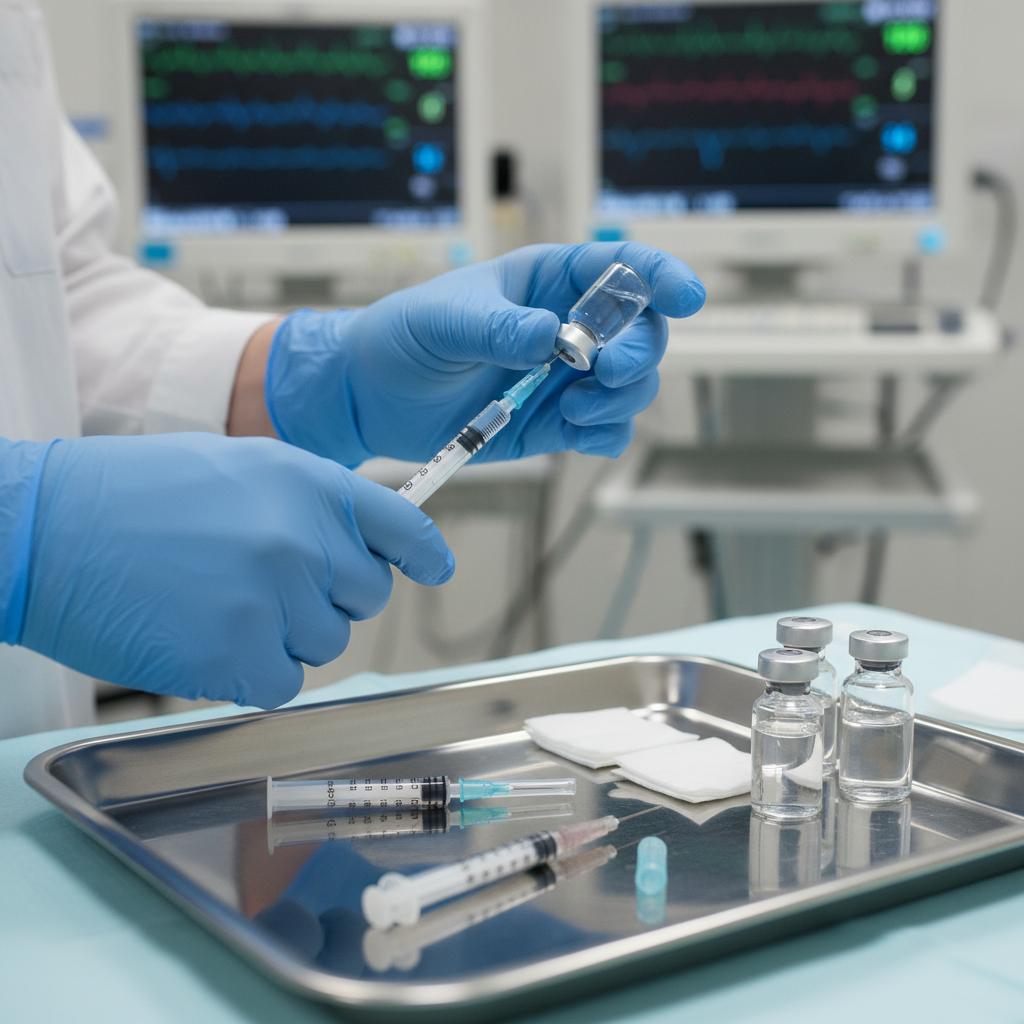 Equipo m&eacute;dico preparando tratamientos mientras explican por qu&eacute; Cl&iacute;nica EM marca la diferencia en Chile gracias a sus cuidados pioneros en medicina est&eacute;tica.